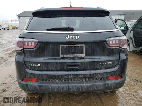 2020 Jeep Compass Limited with VIN 3C4NJDCB8LT223675, listed as a Copart auction lot 46897055 with 58,899 mi miles and Non Repairable. Bid and sale history available at carsss.com. Image 6.