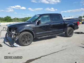 2020 Ford F-150 XL with VIN 1FTEW1E45LFB75707, listed as a Copart auction lot 56036195 with 147,711 mi miles and Salvage title. Bid and sale history available at DreamBid. Image 1.