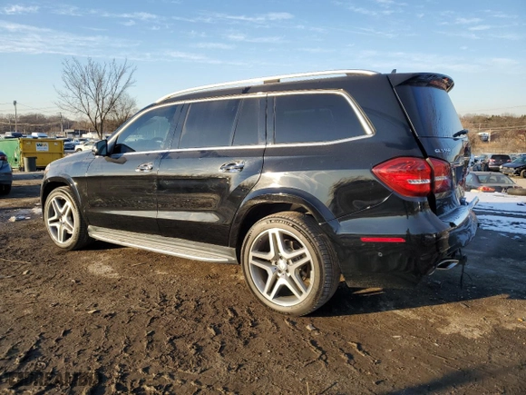 2017 Mercedes-Benz GLS with VIN 4JGDF7DE6HA881660, listed as a Copart auction lot 42082235 with 88,953 mi miles and Salvage Title. Bid and sale history available at carsss.com. Image 2.