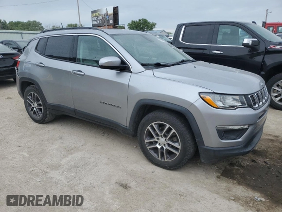 2019 Jeep Compass Latitude with VIN 3C4NJCBB1KT636757, listed as a Copart auction lot 56056115 with 81,847 mi miles and Salvage title. Bid and sale history available at DreamBid. Image 4.