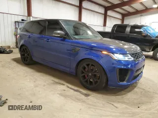 2019 Land Rover Range Rover Sport SVR with VIN SALWZ2SE9KA837551, listed as a Copart auction lot 86842854 with 47,991 mi miles and Salvage Title. Bid and sale history available at DreamBid. Image 4.