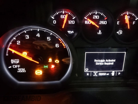 2022 Chevrolet Silverado 1500 Custom Trail Boss with VIN 3GCPDCED1NG581334, listed as a Copart auction lot 43430205 with 36,650 mi miles and Non Repairable. Bid and sale history available at DreamBid. Image 9.