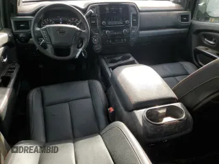 2024 Nissan Titan Pro-4X with VIN 1N6AA1ED3RN103011, listed as a Copart auction lot 87050954 with 8,829 mi miles and Salvage title. Bid and sale history available at DreamBid. Image 8.