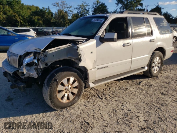 2008 Mercury Mountaineer with VIN 4M2EU37E28UJ04095, listed as a Copart auction lot 75834694 with 236,332 mi miles and Salvage Title. Bid and sale history available at carsss.com. Image 1.