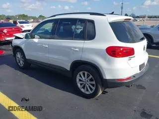 2017 Volkswagen Tiguan S with VIN WVGAV7AX5HK055081, listed as a IAAI auction lot 42224764 with 66,774 mi miles and . Bid and sale history available at DreamBid. Image 3.