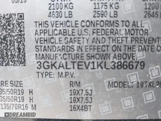 2019 GMC Terrain SLE with VIN 3GKALTEV1KL386679, listed as a IAAI auction lot 41822250 with 77,637 mi miles. Bid and sale history available at carsss.com. Image 9.