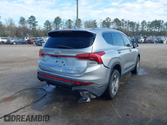 2021 Hyundai Santa Fe SE with VIN 5NMS14AJ4MH309691, listed as a IAAI auction lot 41897874 with 38,799 mi miles. Bid and sale history available at carsss.com. Image 4.