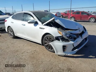 2017 Kia Optima SX Limited with VIN 5XXGV4L27HG153358, listed as a IAAI auction lot 41217475 with 105,540 mi miles and . Bid and sale history available at DreamBid. Image 1.
