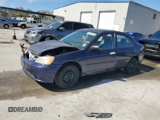 2003 Honda Civic LX with VIN 2HGES16593H615060, listed as a Copart auction lot 49705415 with Not Provided miles and Salvage Title. Bid and sale history available at carsss.com. Image 1.