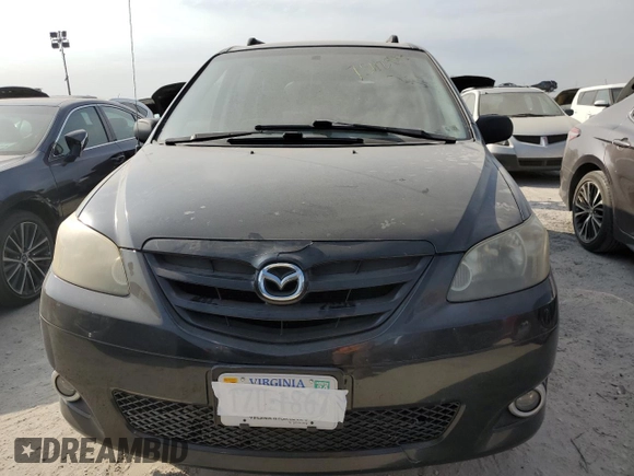 2005 Mazda MPV LX with VIN JM3LW28J550550474, listed as a Copart auction lot 75112994 with 0 mi miles and Salvage Title. Bid and sale history available at carsss.com. Image 5.