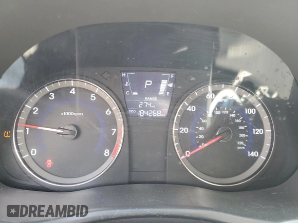 2013 Hyundai Accent GLS with VIN KMHCT4AE8DU365641, listed as a Copart auction lot 55042985 with 184,268 mi miles and Non Repairable. Bid and sale history available at carsss.com. Image 9.