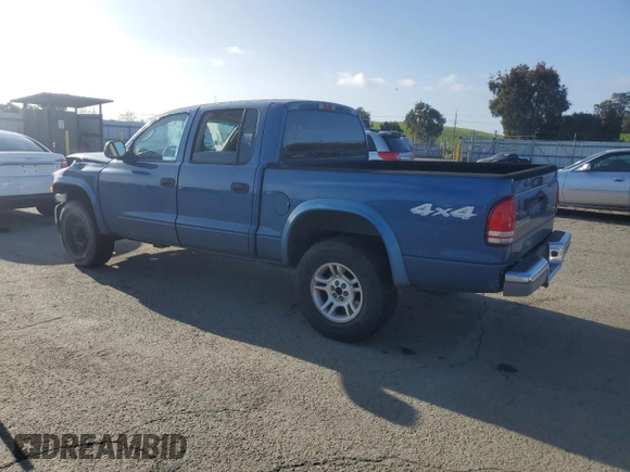 2004 Dodge Dakota SLT with VIN 1D7HG48N04S649545, listed as a Copart auction lot 51510515 with 152,143 mi miles and Salvage Title. Bid and sale history available at carsss.com. Image 2.