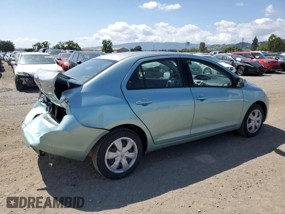 2008 Toyota Yaris with VIN JTDBT923481241884, listed as a Copart auction lot 54702185 with 82,053 mi miles and Salvage Title. Bid and sale history available at DreamBid. Image 3.