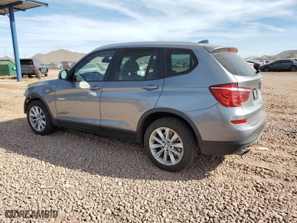 2016 BMW X3 xDrive28i with VIN 5UXWX9C54G0D78657, listed as a Copart auction lot 42431825 with 33,352 mi miles and Salvage Title. Bid and sale history available at carsss.com. Image 2.