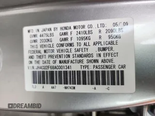 2010 Acura TSX with VIN JH4CU2F68AC001341, listed as a Copart auction lot 63515565 with 58,206 mi miles and Clean title. Bid and sale history available at DreamBid. Image 12.