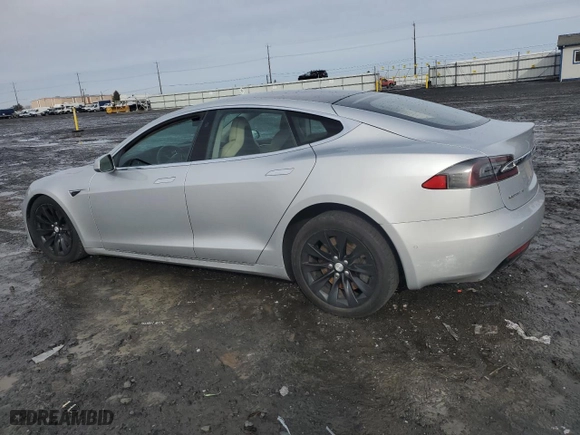 2017 Tesla Model S 100D with VIN 5YJSA1E2XHF191509, listed as a Copart auction lot 45594765 with 0 mi miles and Salvage Title. Bid and sale history available at carsss.com. Image 2.
