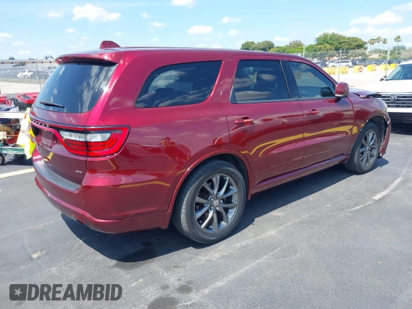 2018 Dodge Durango GT with VIN 1C4RDHDG5JC239657, listed as a IAAI auction lot 42203858 with 156,861 mi miles and . Bid and sale history available at DreamBid. Image 4.