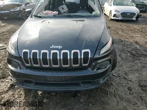 2016 Jeep Cherokee Latitude with VIN 1C4PJMCB2GW199589, listed as a Copart auction lot 46956455 with 105,080 mi miles and Salvage Title. Bid and sale history available at DreamBid. Image 12.