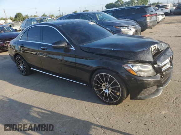 2018 Mercedes-Benz C 300 with VIN 55SWF4JB9JU260222, listed as a Copart auction lot 65423155 with 106,869 mi miles and Salvage title. Bid and sale history available at DreamBid. Image 4.