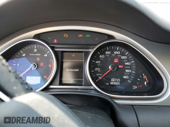 2012 Audi Q7 Prestige с VIN WA1VMAFE5CD004345, выставлен на аукционе Copart как лот 57056195 с пробегом 189 805 миль миль и Чистый • Clean title. История ставок и продаж доступна на DreamBid. Изображение 9.