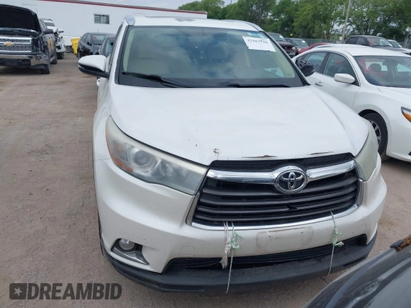 2015 Toyota Highlander Limited with VIN 5TDDKRFH9FS204671, listed as a IAAI auction lot 42503768 with 275,365 mi miles and . Bid and sale history available at DreamBid. Image 13.
