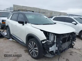 2022 Nissan Pathfinder Platinum with VIN 5N1DR3DG7NC269310, listed as a IAAI auction lot 42420009 with 45,994 mi miles and . Bid and sale history available at DreamBid. Image 1.