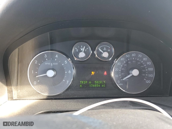 2006 Mercury Milan Premier with VIN 3MEHM08176R651850, listed as a Copart auction lot 48359145 with 174,054 mi miles and Salvage Title. Bid and sale history available at carsss.com. Image 9.