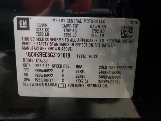 2016 Chevrolet Silverado 1500 LT with VIN 1GCVKREC3GZ121019, listed as a Copart auction lot 52748115 with 201,506 mi miles and Clean Title. Bid and sale history available at DreamBid. Image 12.