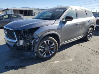 2023 Infiniti QX60 Luxe с VIN 5N1DL1FR4PC351969, выставлен на аукционе Copart как лот 41833035 с пробегом 8 170 миль миль и Списание • Salvage title. История ставок и продаж доступна на DreamBid. Изображение 1.