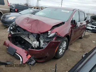 2018 Chrysler Pacifica Touring Plus z VIN 2C4RC1FG7JR278216, wystawiony jako Copart lot #51093055 z przebiegiem 128 588 mil mil oraz Szkoda całkowita • Salvage title. Historia ofert i sprzedaży dostępna na DreamBid. Obrazek 1.