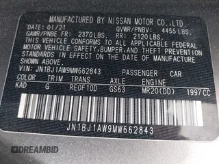2021 Nissan Rogue S with VIN JN1BJ1AW9MW662843, listed as a IAAI auction lot 40215162 with 36,683 mi miles and . Bid and sale history available at DreamBid. Image 9.