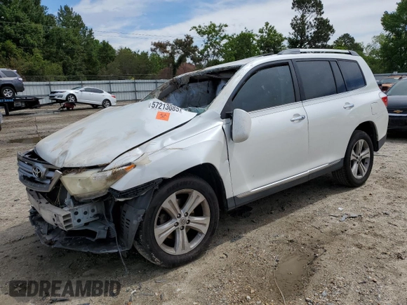 2011 Toyota Highlander Limited with VIN 5TDDK3EH2BS065699, listed as a Copart auction lot 57213085 with 250,015 mi miles and Salvage title. Bid and sale history available at DreamBid. Image 1.