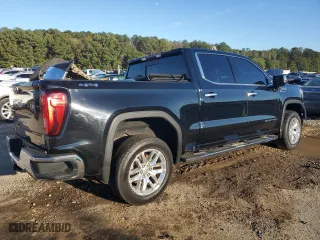 2019 GMC Sierra 1500 SLT with VIN 1GTU9DEL2KZ106515, listed as a Copart auction lot 79877184 with 134,768 mi miles and Salvage Title. Bid and sale history available at carsss.com. Image 3.