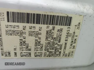 2021 Nissan Rogue SV z VIN 5N1AT3BBXMC836653, wystawiony jako Copart lot #57087435 z przebiegiem 98 514 mil mil oraz Szkoda całkowita • Salvage title. Historia ofert i sprzedaży dostępna na DreamBid. Obrazek 14.