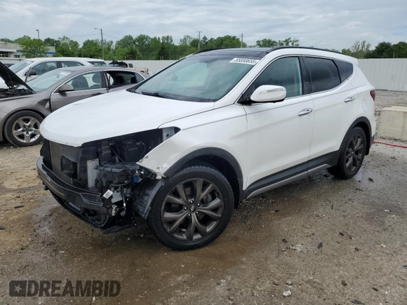 2017 Hyundai Santa Fe Ultimate с VIN 5XYZW4LA0HG494822, выставлен на аукционе Copart как лот 55850655 с пробегом 74 984 миль миль и Списание • Salvage title. История ставок и продаж доступна на DreamBid. Изображение 1.