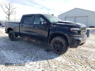 2021 Chevrolet Silverado 1500 LT Trail Boss with VIN 1GCPYFED7MZ308497, listed as a Copart auction lot 45048465 with 81,989 mi miles and Salvage Title. Bid and sale history available at DreamBid. Image 4.