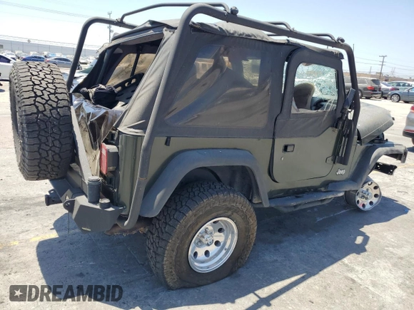 1997 Jeep Wrangler SE with VIN 1J4FY29P2VP438901, listed as a Copart auction lot 63812924 with 0 mi miles and Salvage Title. Bid and sale history available at carsss.com. Image 3.