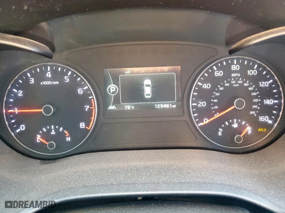 2016 Kia Optima SXL Turbo with VIN 5XXGV4L23GG074123, listed as a Copart auction lot 49508505 with 123,481 mi miles and Salvage Title. Bid and sale history available at carsss.com. Image 9.