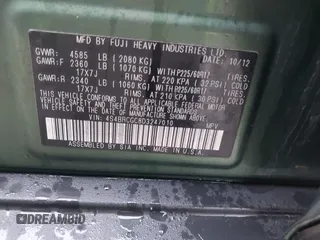 2013 Subaru Outback Premium с VIN 4S4BRCGC8D3247010, выставлен на аукционе IAAI как лот 41212433 с пробегом 221 139 миль миль и . История ставок и продаж доступна на DreamBid. Изображение 9.