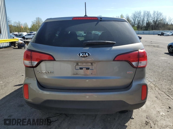 2014 Kia Sorento LX with VIN 5XYKTCA63EG545972, listed as a Copart auction lot 49172944 with 97,456 mi miles and Salvage Title. Bid and sale history available at carsss.com. Image 6.