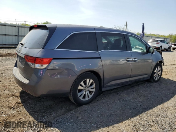 2014 Honda Odyssey EX with VIN 5FNRL5H42EB125092, listed as a Copart auction lot 53941455 with 110,684 mi miles and Salvage Title. Bid and sale history available at carsss.com. Image 3.