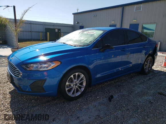 2019 Ford Fusion SE with VIN 3FA6P0HD7KR172841, listed as a Copart auction lot 49632224 with 53,338 mi miles and Salvage Title. Bid and sale history available at DreamBid. Image 1.