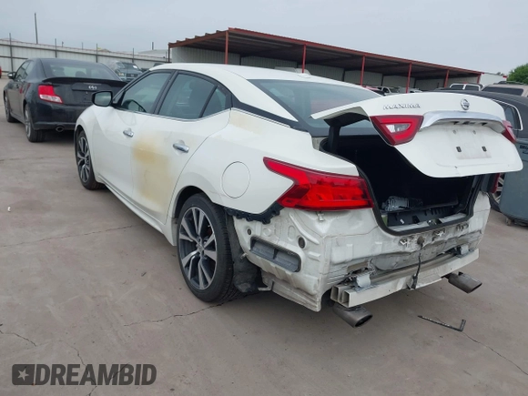 2017 Nissan Maxima SV with VIN 1N4AA6AP4HC382436, listed as a IAAI auction lot 41916548 with 156,110 mi miles and . Bid and sale history available at DreamBid. Image 3.