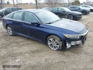 2018 Honda Accord Sedan LX 1.5T with VIN 1HGCV1F18JA042031, listed as a IAAI auction lot 41828316 with 130,864 mi miles. Bid and sale history available at carsss.com. Image 1.