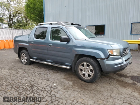 2008 Honda Ridgeline RTL with VIN 2HJYK16578H532435, listed as a Copart auction lot 57151005 with 171,301 mi miles and Salvage title. Bid and sale history available at DreamBid. Image 4.