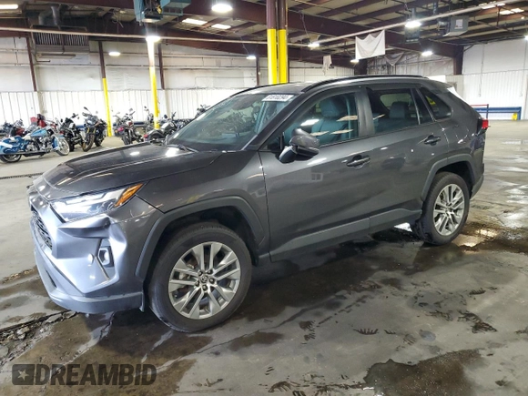 2022 Toyota RAV4 XLE Premium with VIN 2T3C1RFV3NC189846, listed as a Copart auction lot 81810294 with 55,408 mi miles and Salvage title. Bid and sale history available at DreamBid. Image 1.