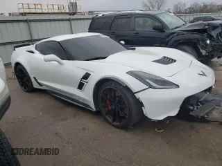 2017 Chevrolet Corvette Grand Sport 2LT with VIN 1G1YY2D79H5103035, listed as a Copart auction lot 86903954 with 27,785 mi miles and Salvage Title. Bid and sale history available at carsss.com. Image 4.