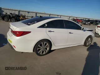 2014 Hyundai Sonata Limited with VIN 5NPEC4AB6EH817925, listed as a Copart auction lot 81996914 with 85,172 mi miles and Salvage Title. Bid and sale history available at DreamBid. Image 3.