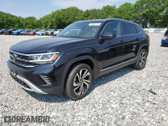 2023 Volkswagen Atlas SEL with VIN 1V2BE2CA1PC216733, listed as a Copart auction lot 59392255 with 28,011 mi miles and Salvage title. Bid and sale history available at DreamBid. Image 1.