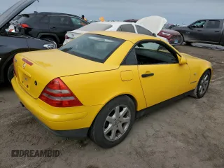 1999 Mercedes-Benz SLK-Class with VIN WDBKK47F3XF085992, listed as a Copart auction lot 76931354 with 0 mi miles and Salvage Title. Bid and sale history available at carsss.com. Image 3.
